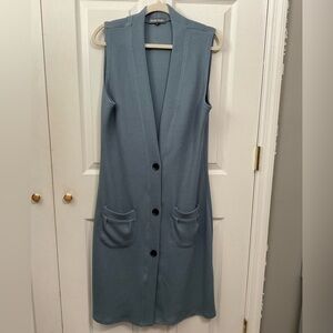 Jamby Styles dress/sleeveless long cardigan. Size L.